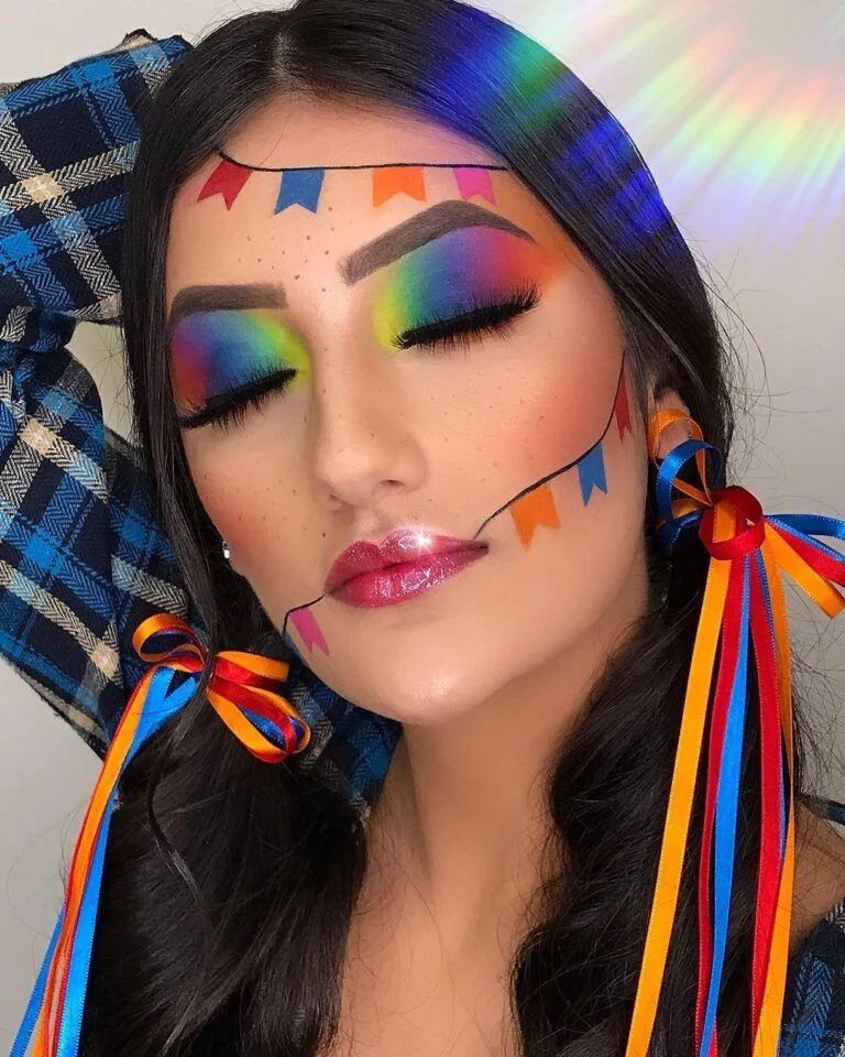 Maquiagem com Sombra Colorida