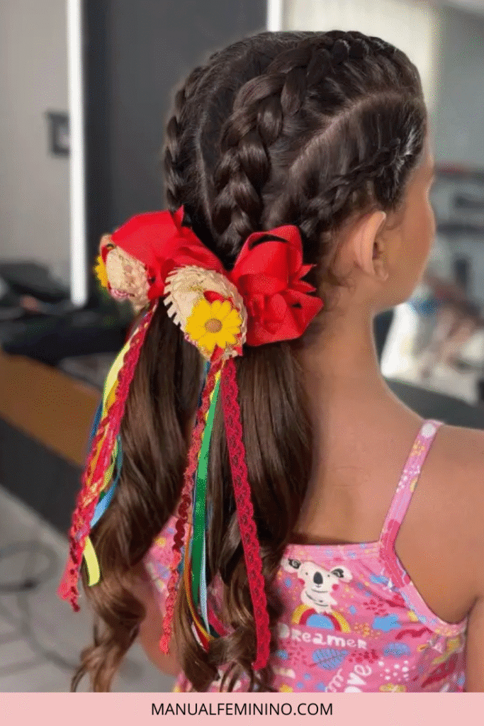 Penteados para Festa Junina