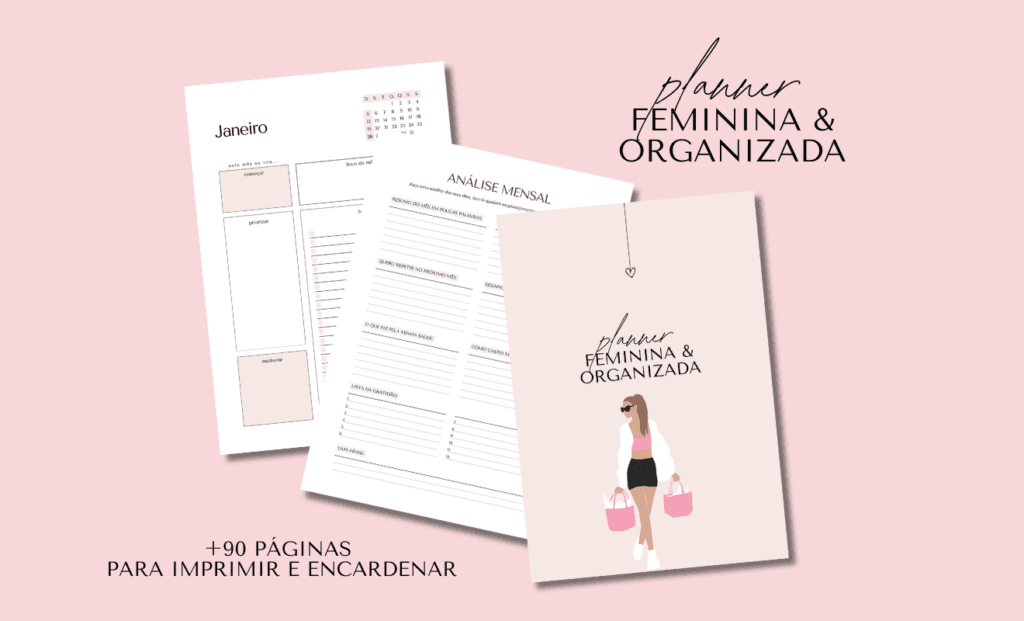 Planner Para Imprimir A Ferramenta Para Organizar Sua Vida Pessoal e Financeira