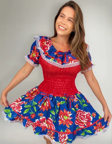 Vestido Festa Junina Adulto Super Confortável
