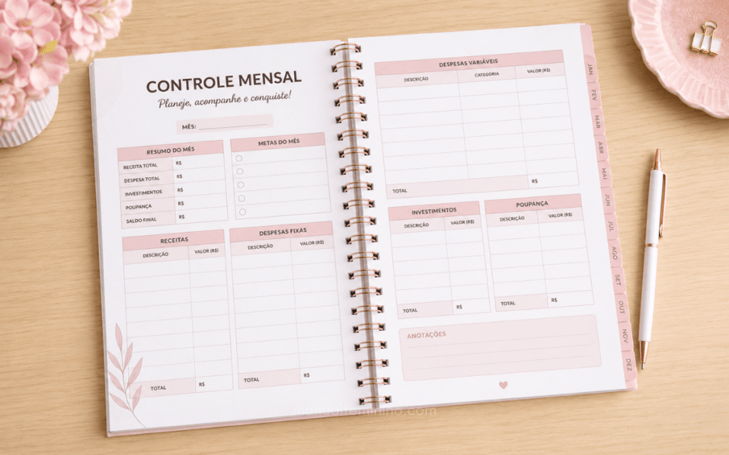 Planner financeiro vs. Planilha: qual método combina mais com a sua rotina?