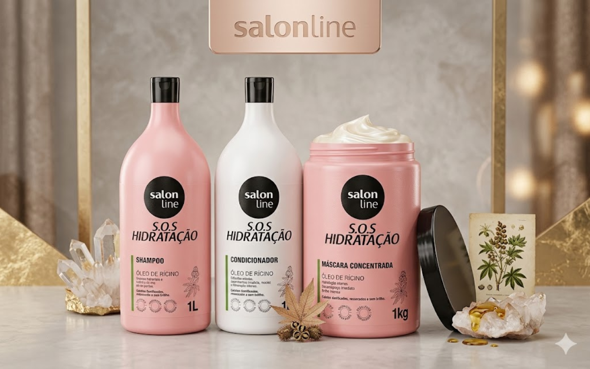 Kit SOS hidratação óleo de rícinoO UP que seu cabelo precisava!