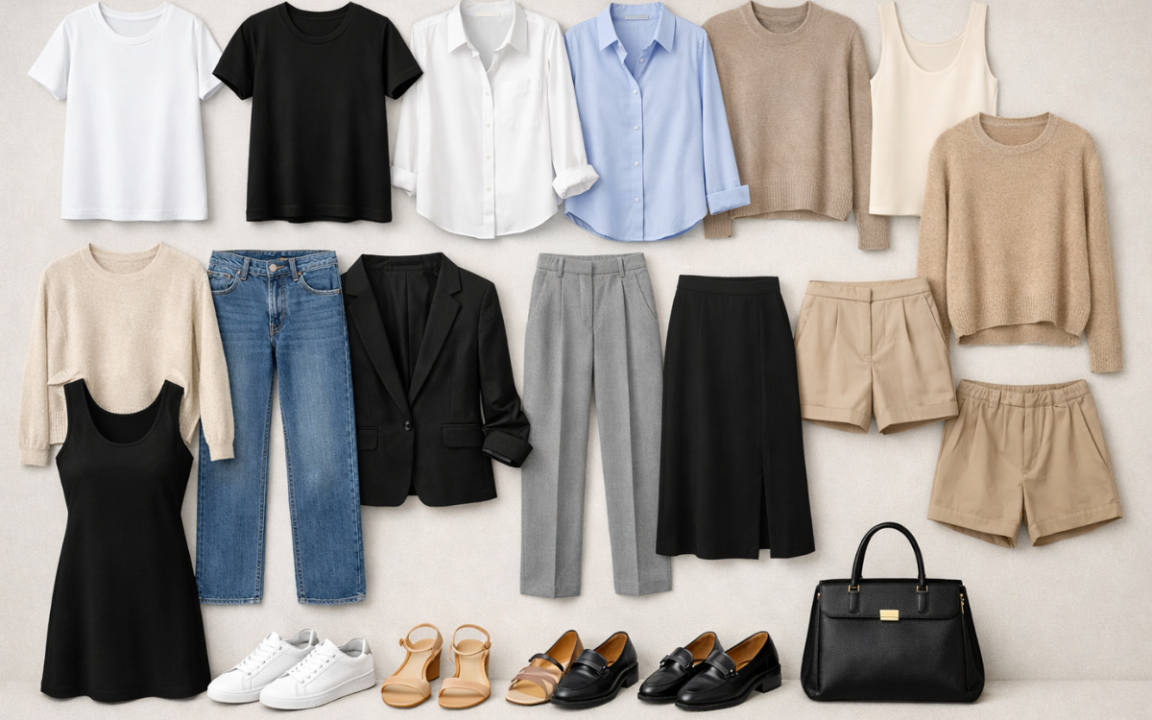 Guarda-roupa cápsula feminina: 20 peças que combinam com tudo