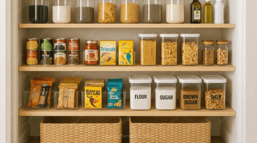 Como montar um estoque básico organizado para economizar nas compras do mês