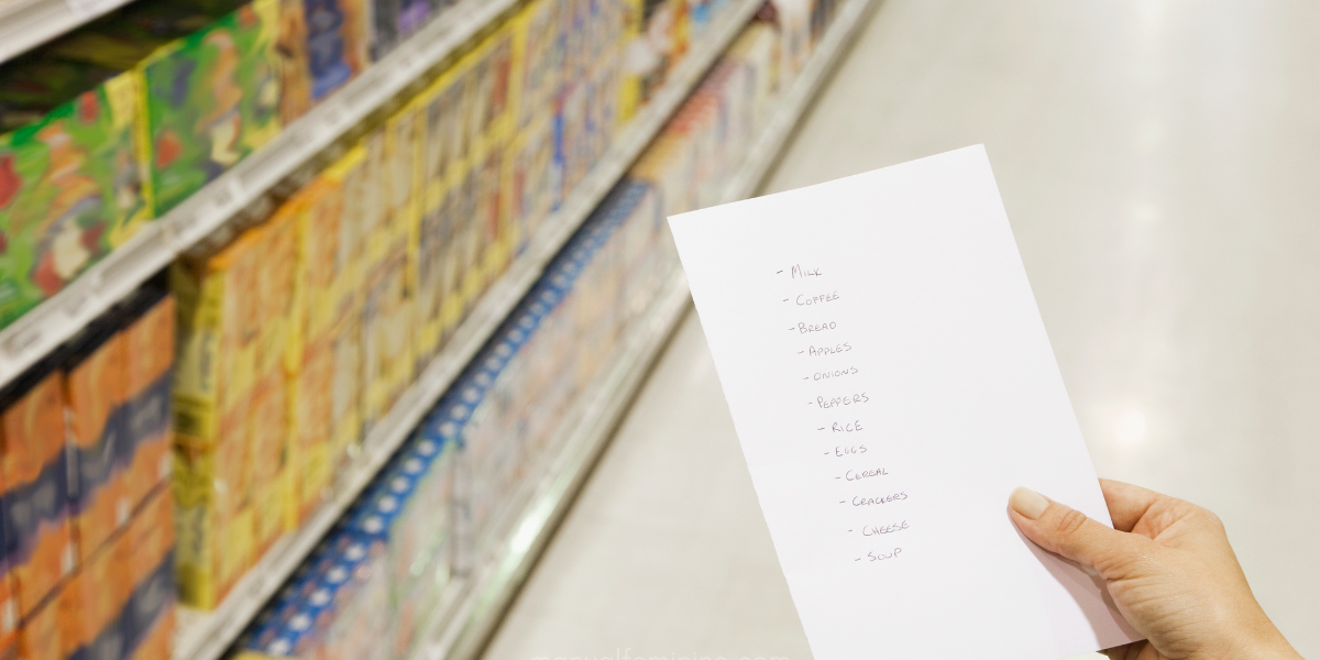 Como planejar o mês sem ser escrava da lista de compras