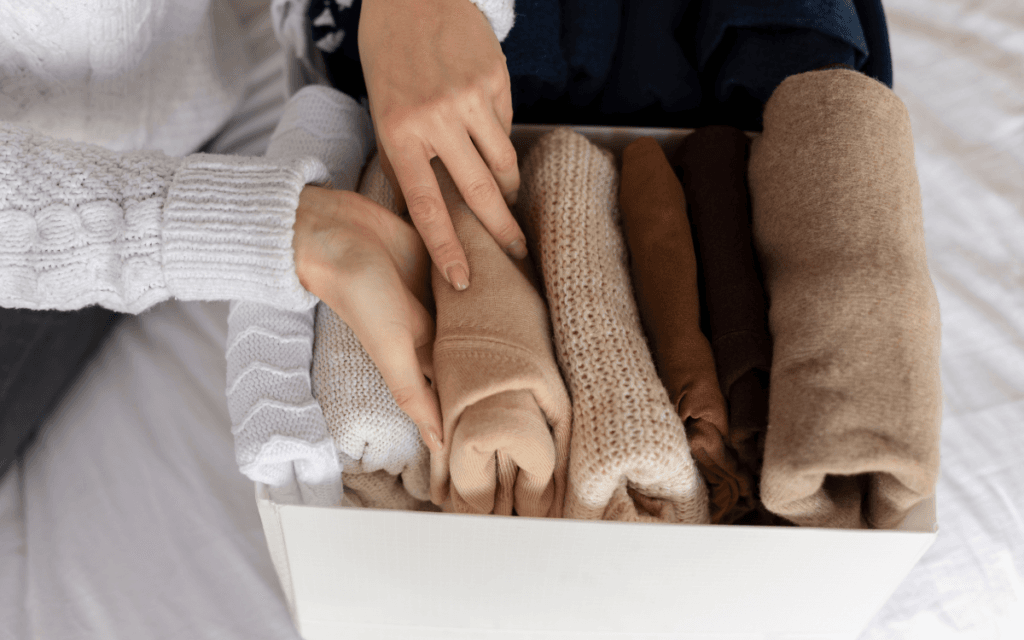 método KonMari para dobrar roupas