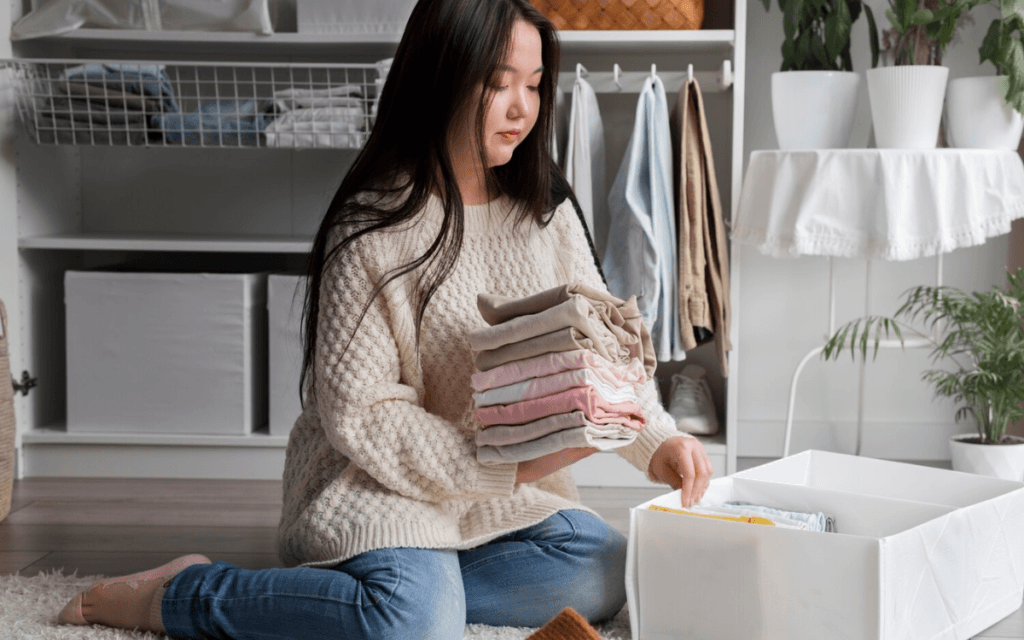 método KonMari para dobrar roupas