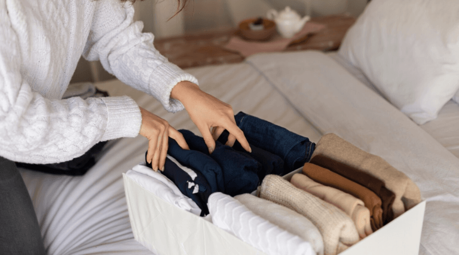 método KonMari para dobrar roupas