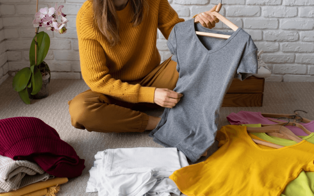 método KonMari para dobrar roupas